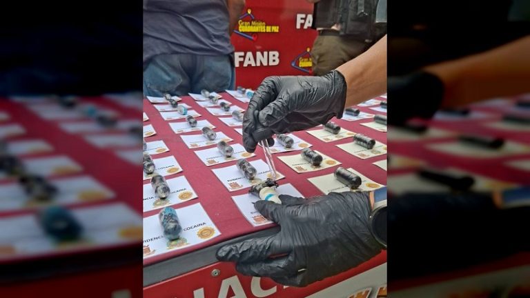Fuerza Armada Nacional Bolivariana decomisó 80 dediles de cocaína en San Cristóbal +Fotos